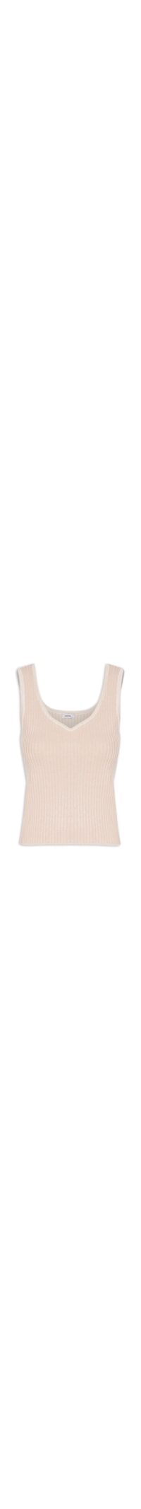 Blusa Feminina Tricot Decote V - Bege