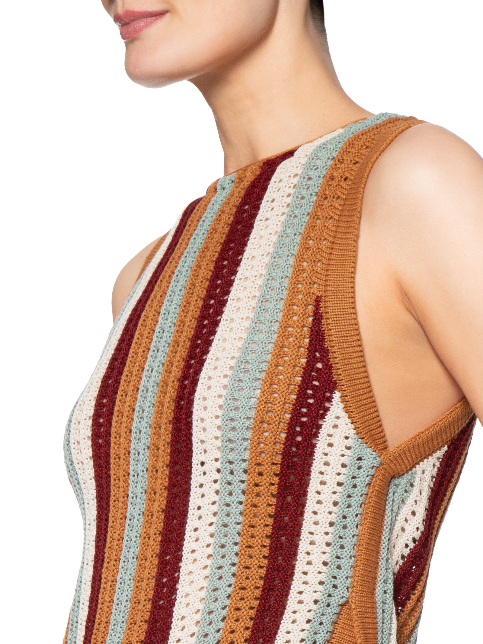 Blusa Feminina Tricot Detalhe Franja Laranja Dress To