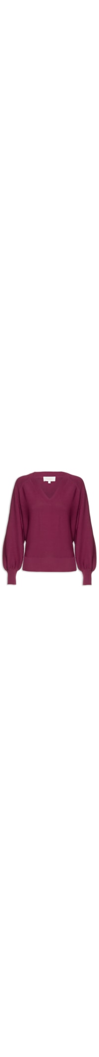 Blusa Feminina Tricot Detalhe - Vermelho