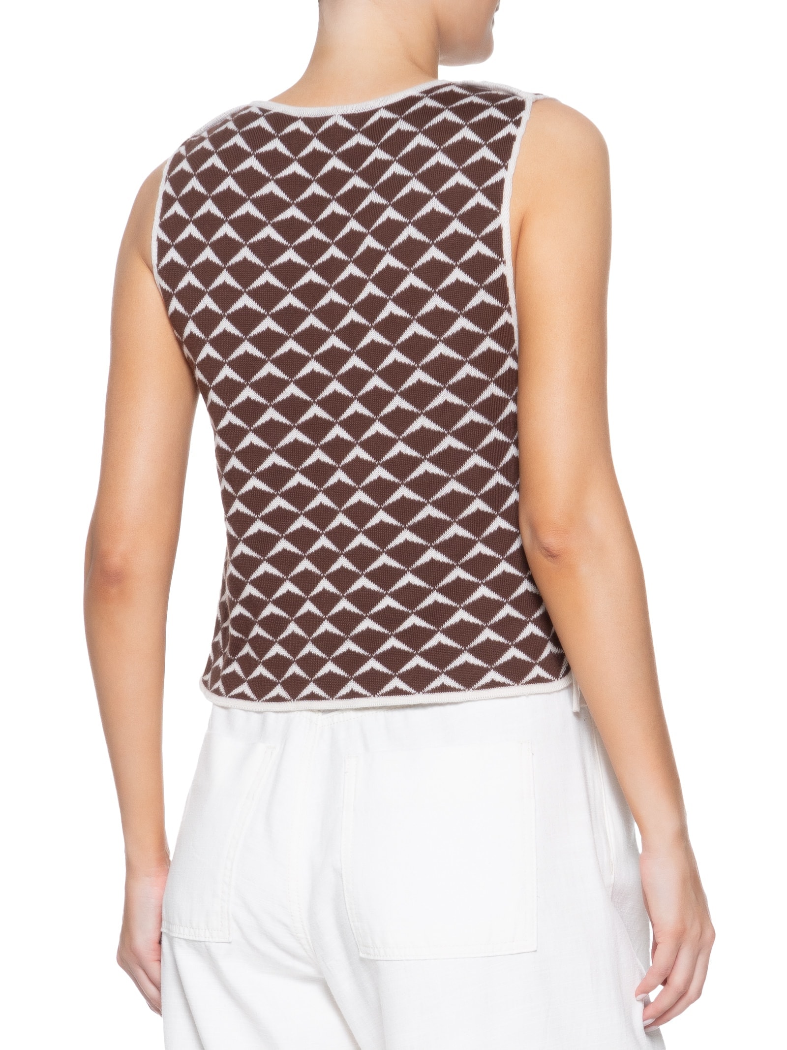 Blusa Feminina Tricot Dupla Asa Delta Marrom Dress To