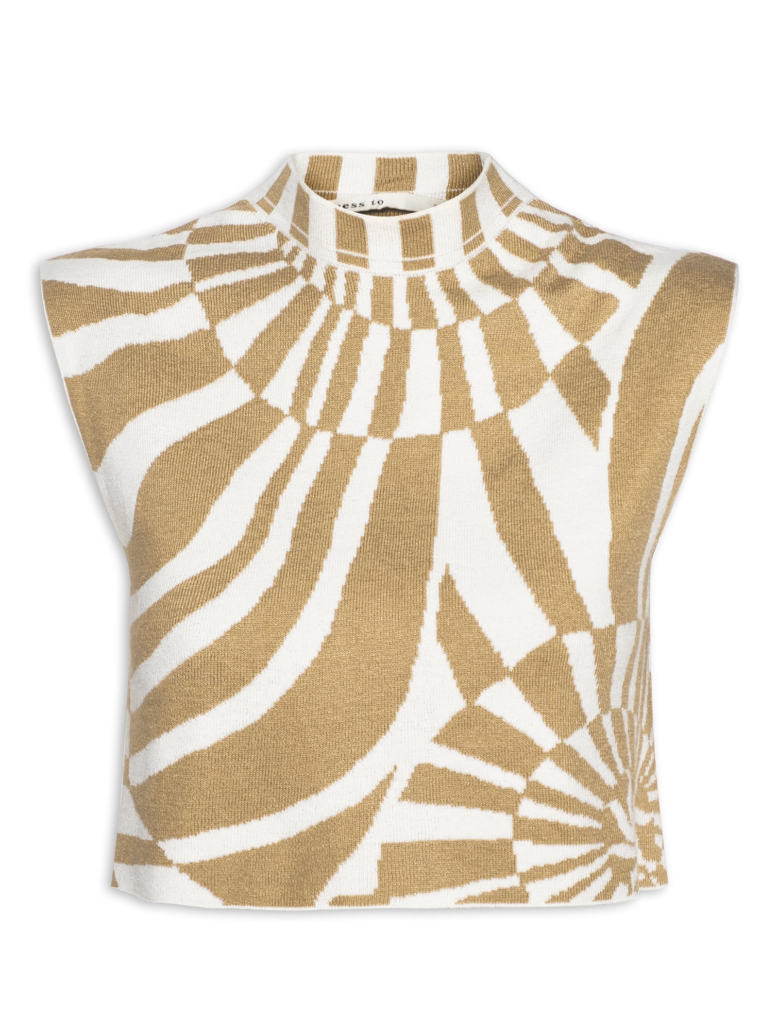 Blusa Feminina Tricot Estampa Infinito Bege Dress To