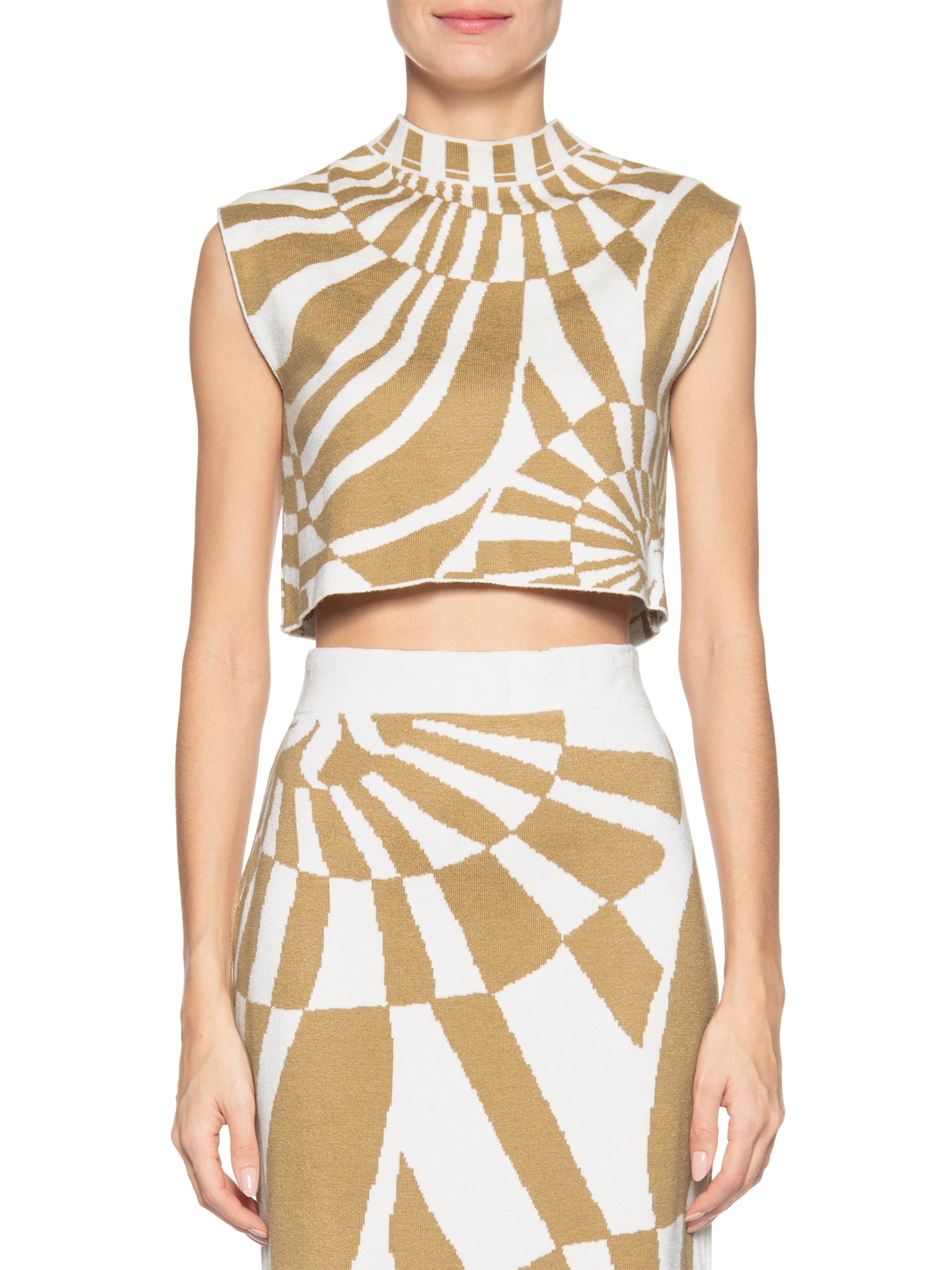 Blusa Feminina Tricot Estampa Infinito Bege Dress To