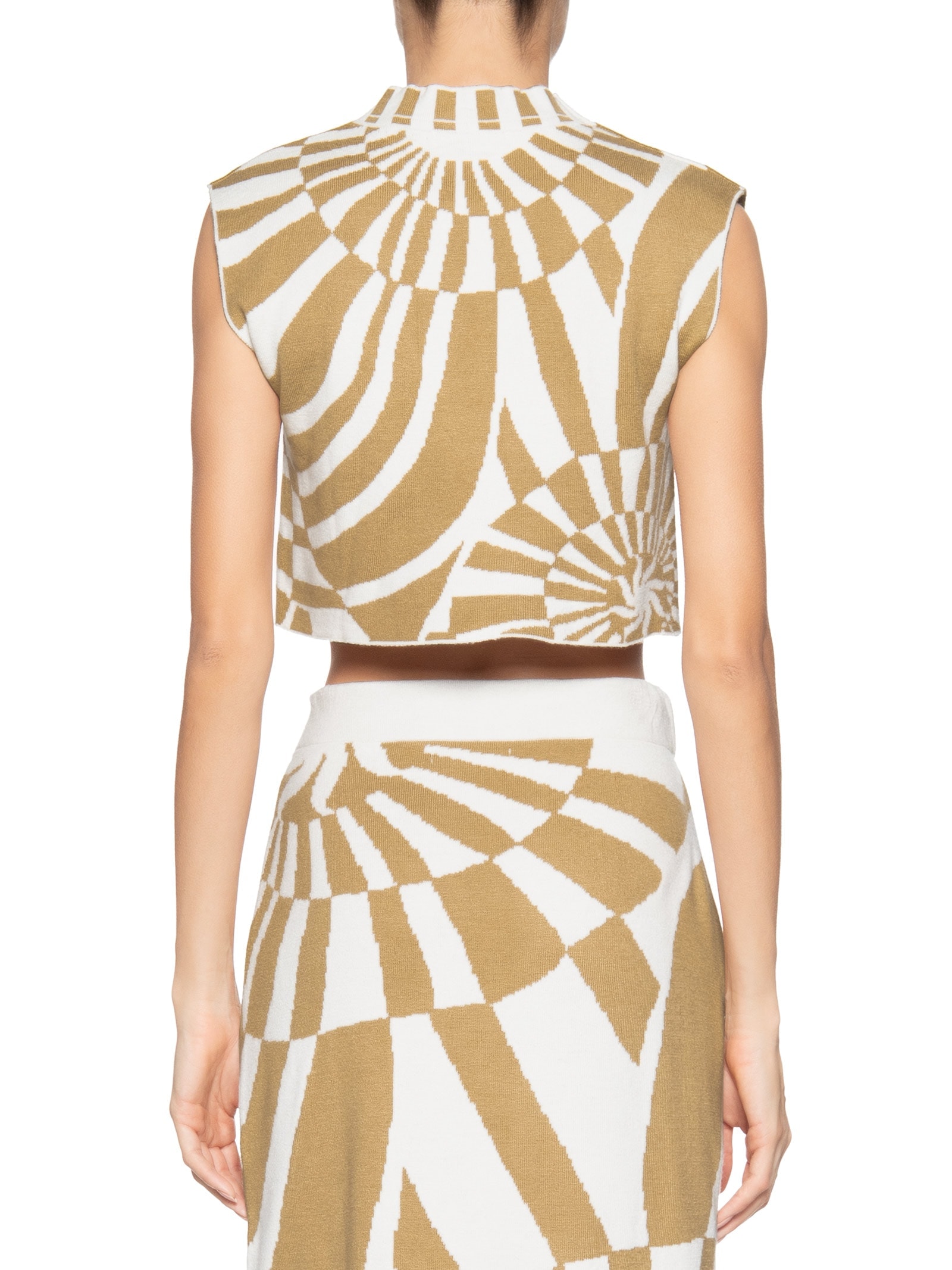 Blusa Feminina Tricot Estampa Infinito Bege Dress To