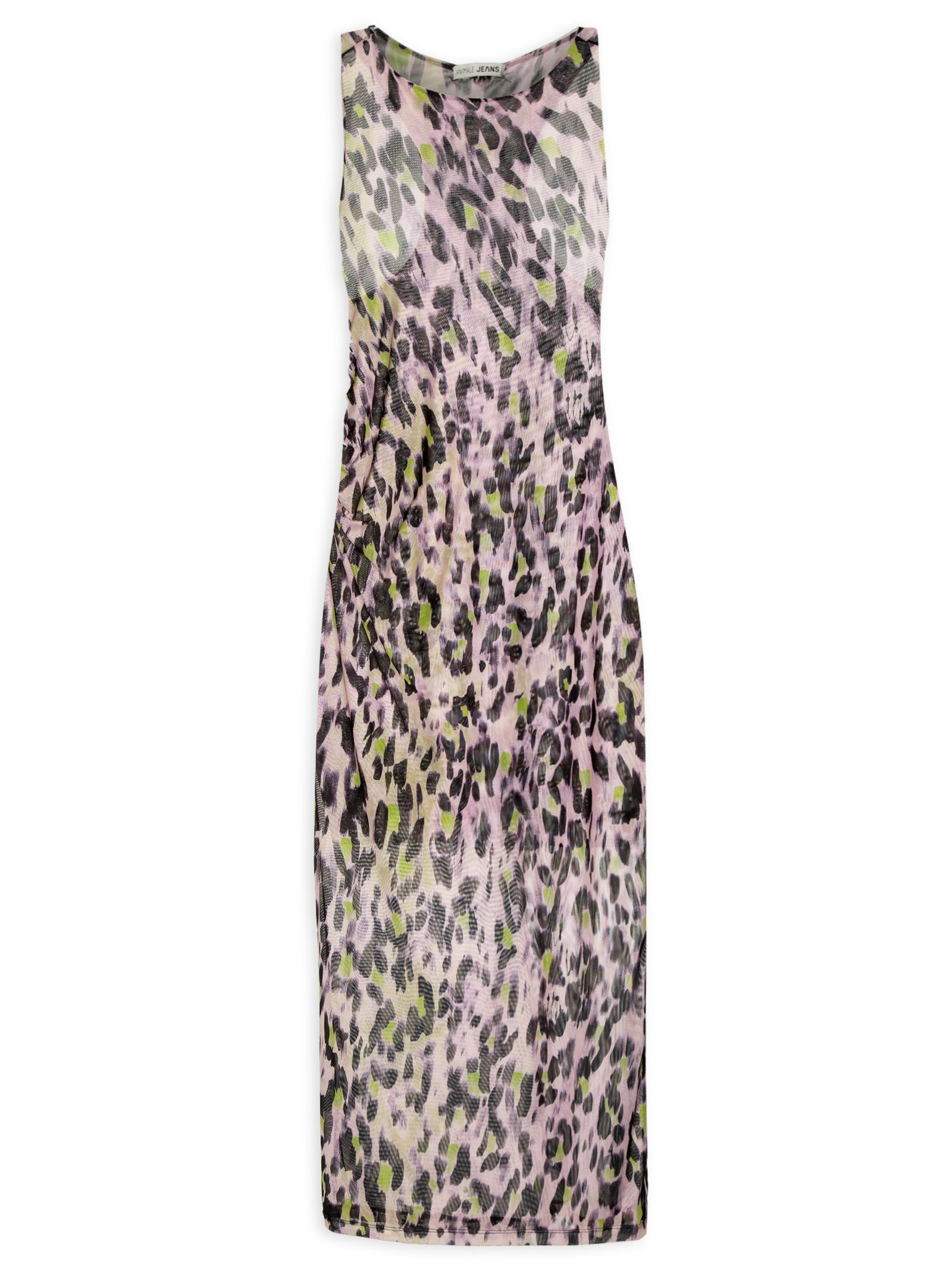 Blusa Feminina Tricot Gola Alta Azul Animale Jeans