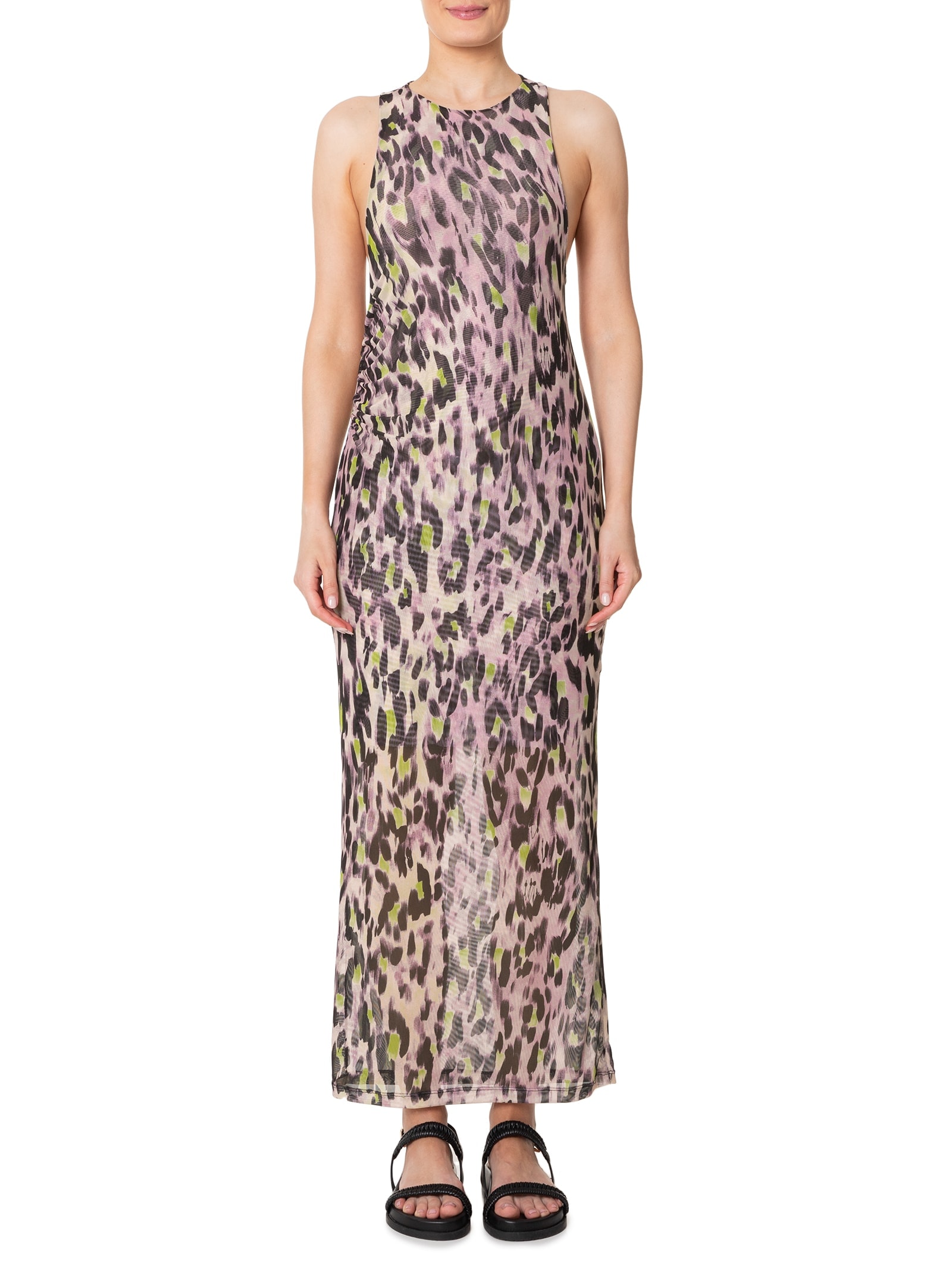 Blusa Feminina Tricot Gola Alta Azul Animale Jeans