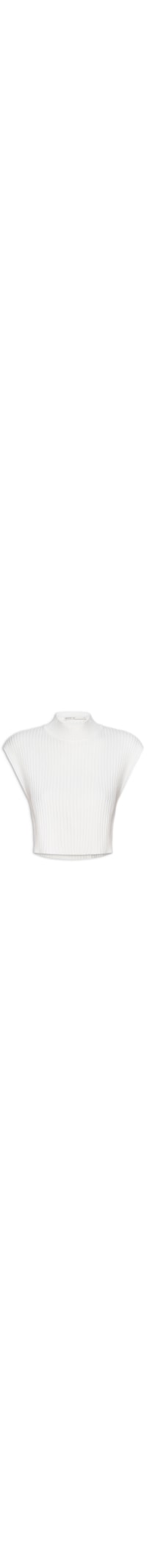 Blusa Feminina Tricot Gola Alta - Branco