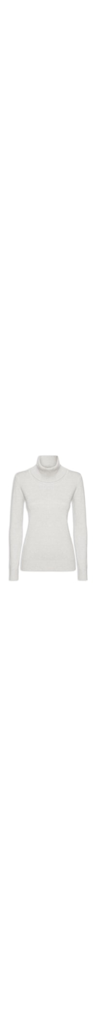 Blusa Feminina Tricot Gola Alta - Cinza