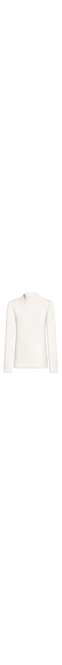 Blusa Feminina Tricot Gola Alta - Off White