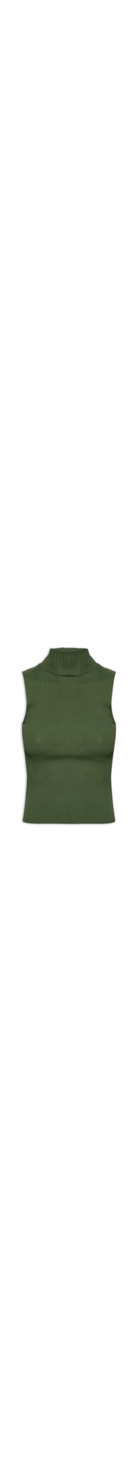 Blusa Feminina Tricot Gola Alta - Verde