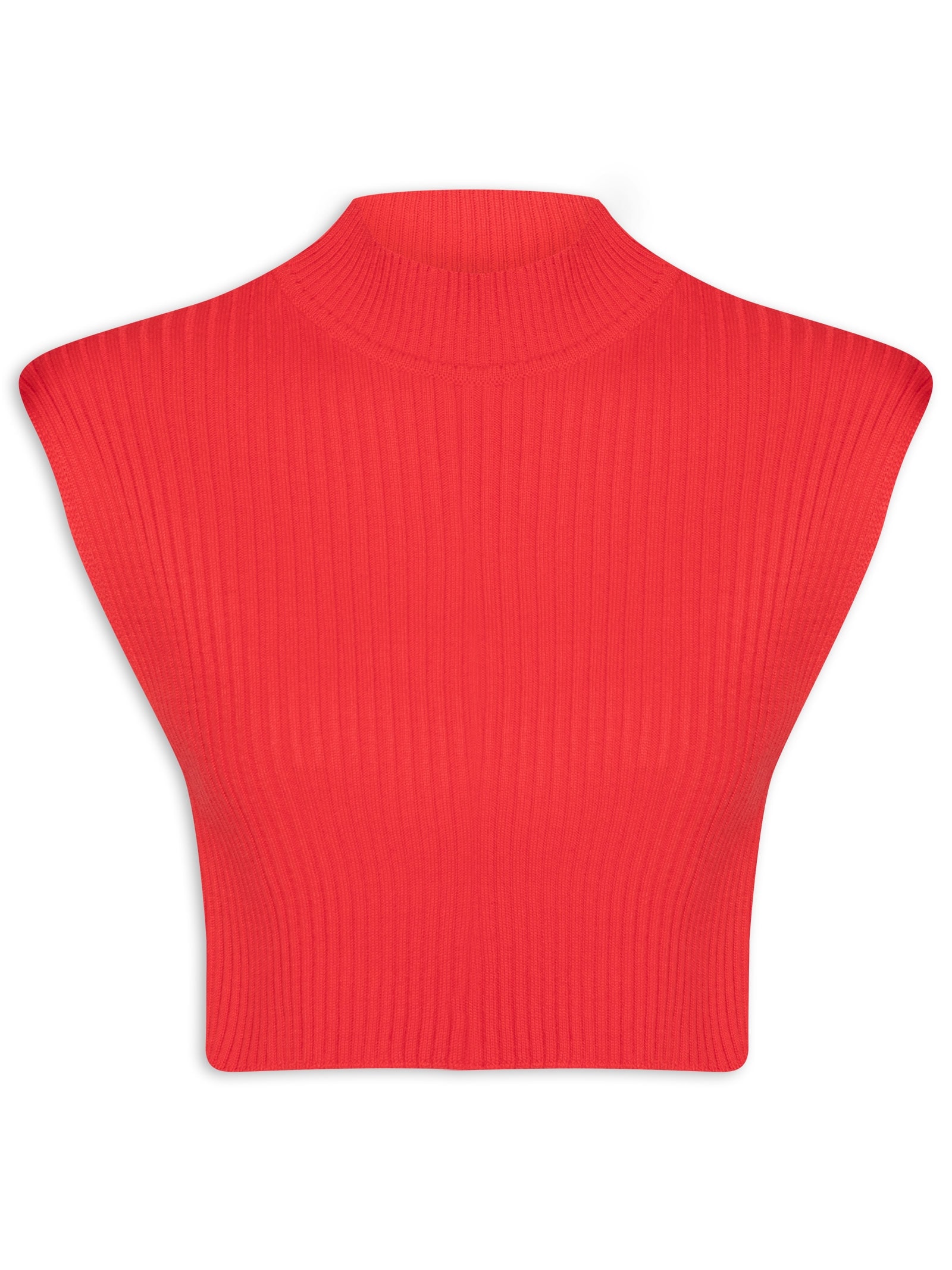 Blusa Feminina Tricot Gola Alta Vermelho  Dress To