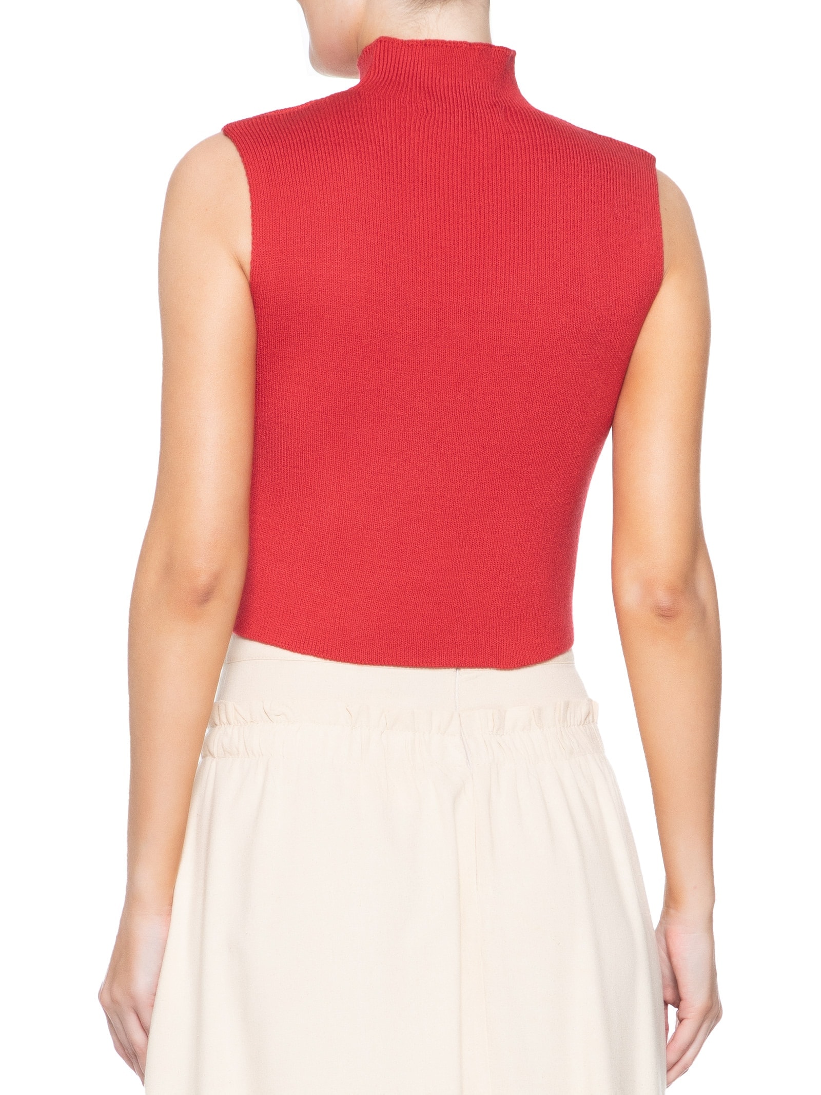 Blusa Feminina Tricot Gola Alta Vermelho Dress To