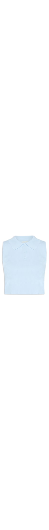 Blusa Feminina Tricot Gola Esporte - Azul