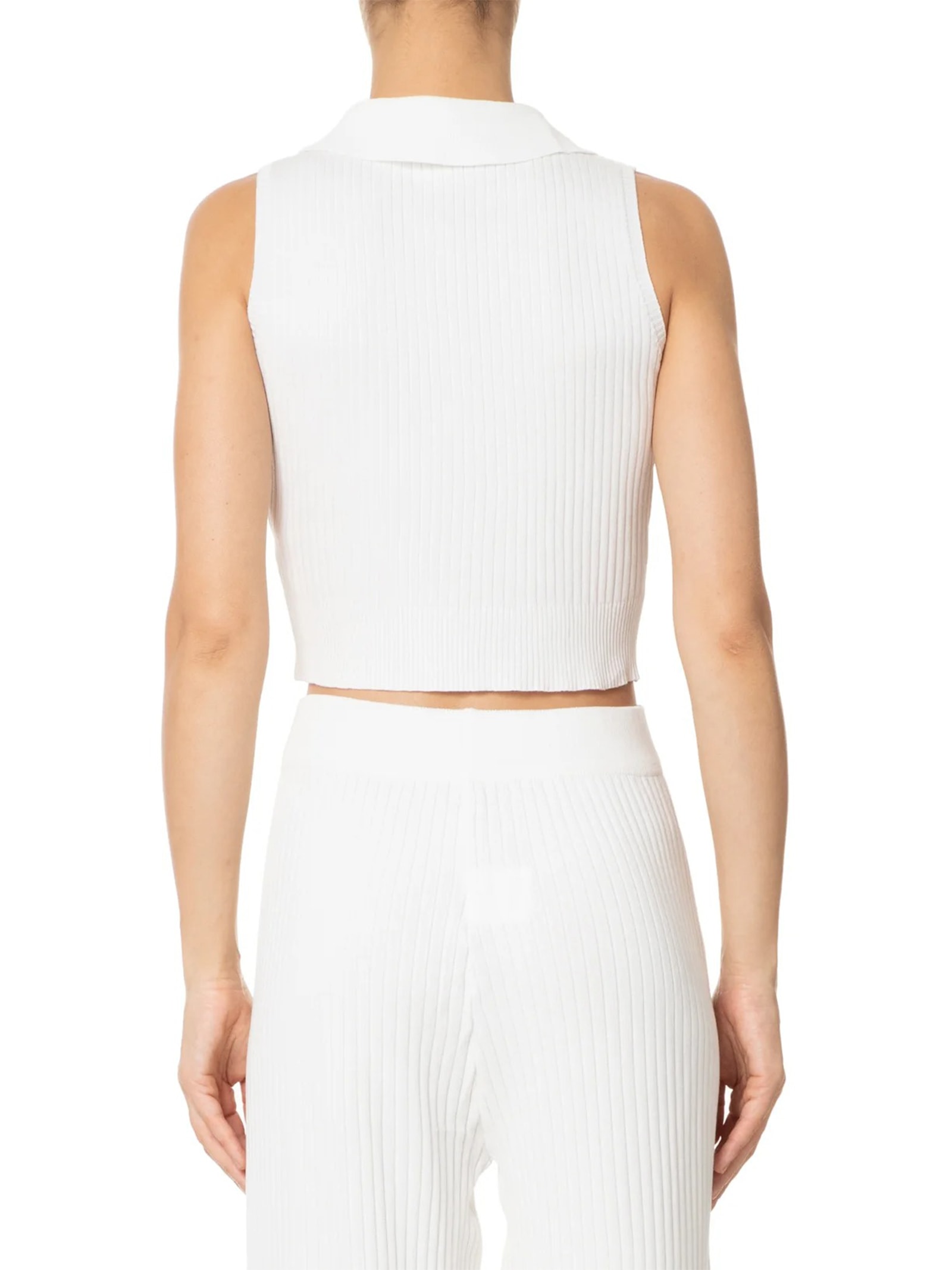 Blusa Feminina Tricot Gola Esporte Off White Basiq