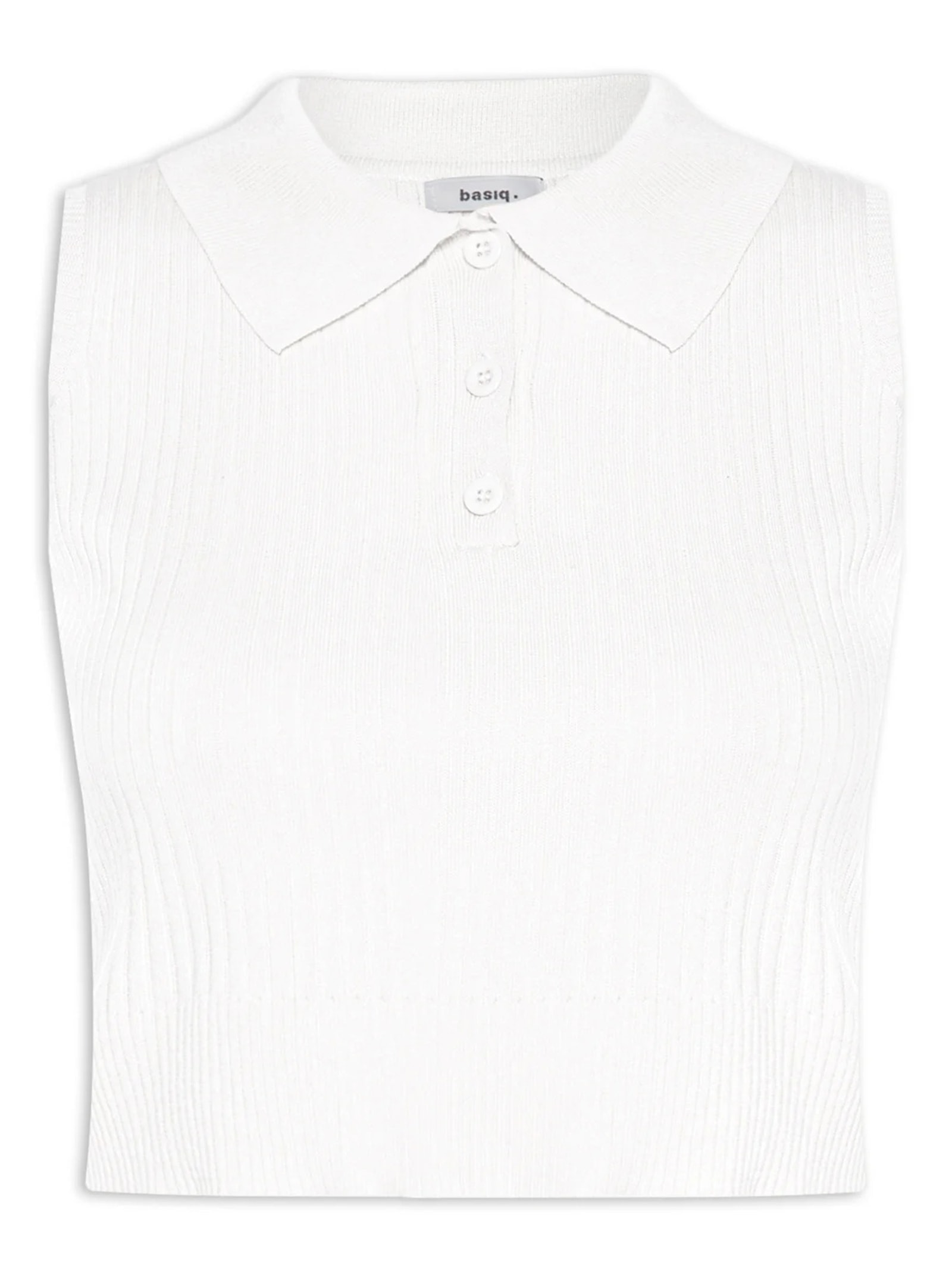 Blusa Feminina Tricot Gola Esporte Off White Basiq