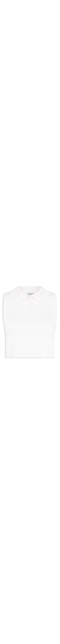 Blusa Feminina Tricot Gola Esporte - Off White