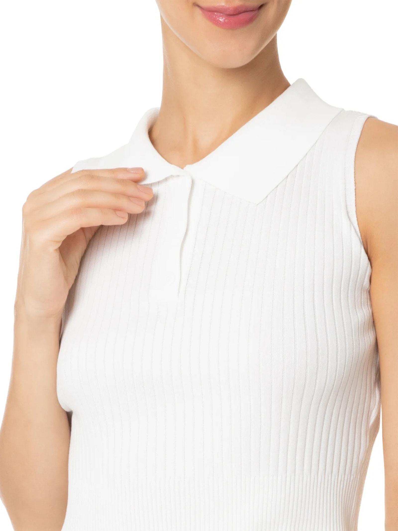 Blusa Feminina Tricot Gola Esporte Off White Basiq