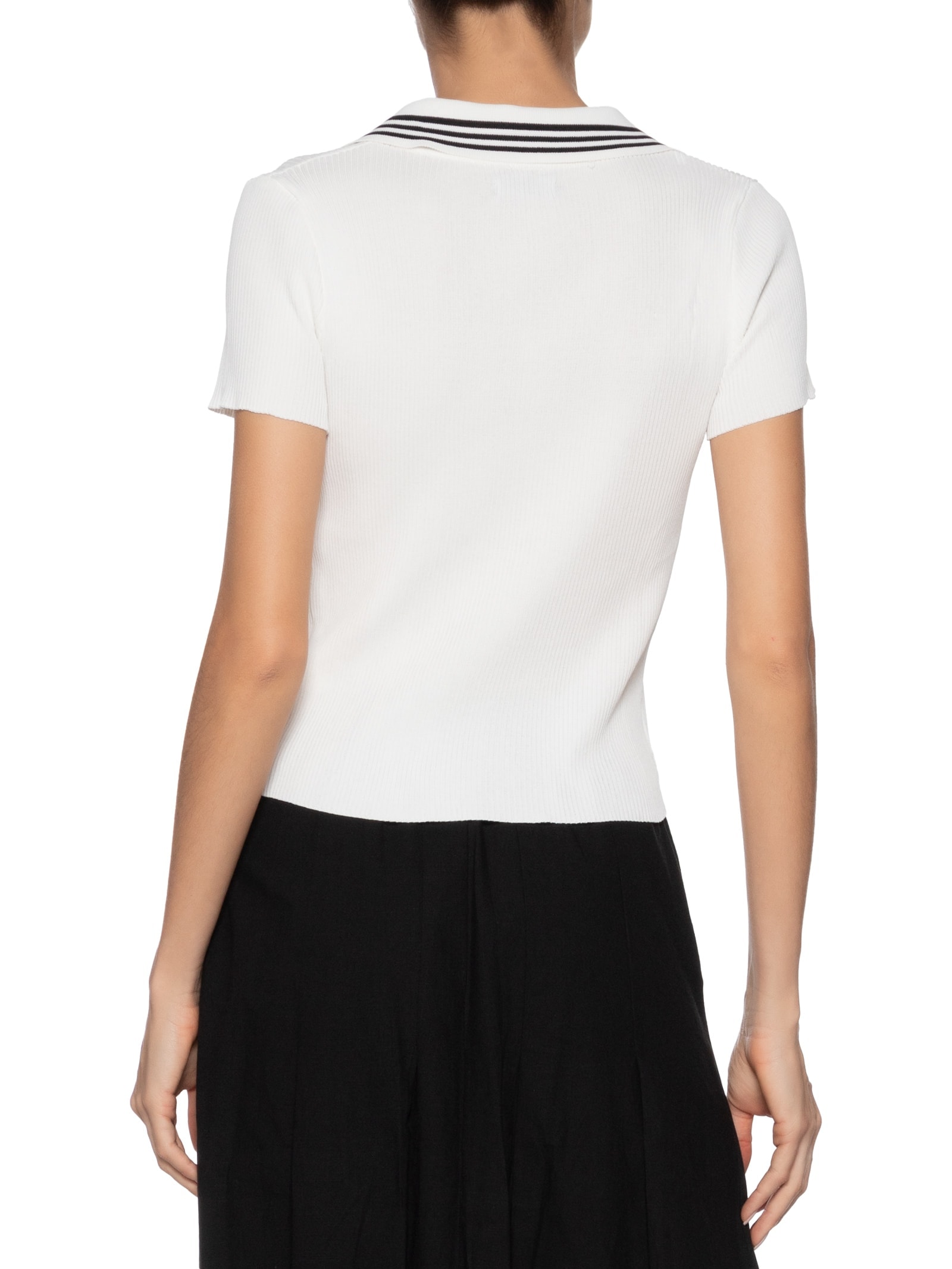 Blusa Feminina Tricot Gola Esporte Off White Basiq