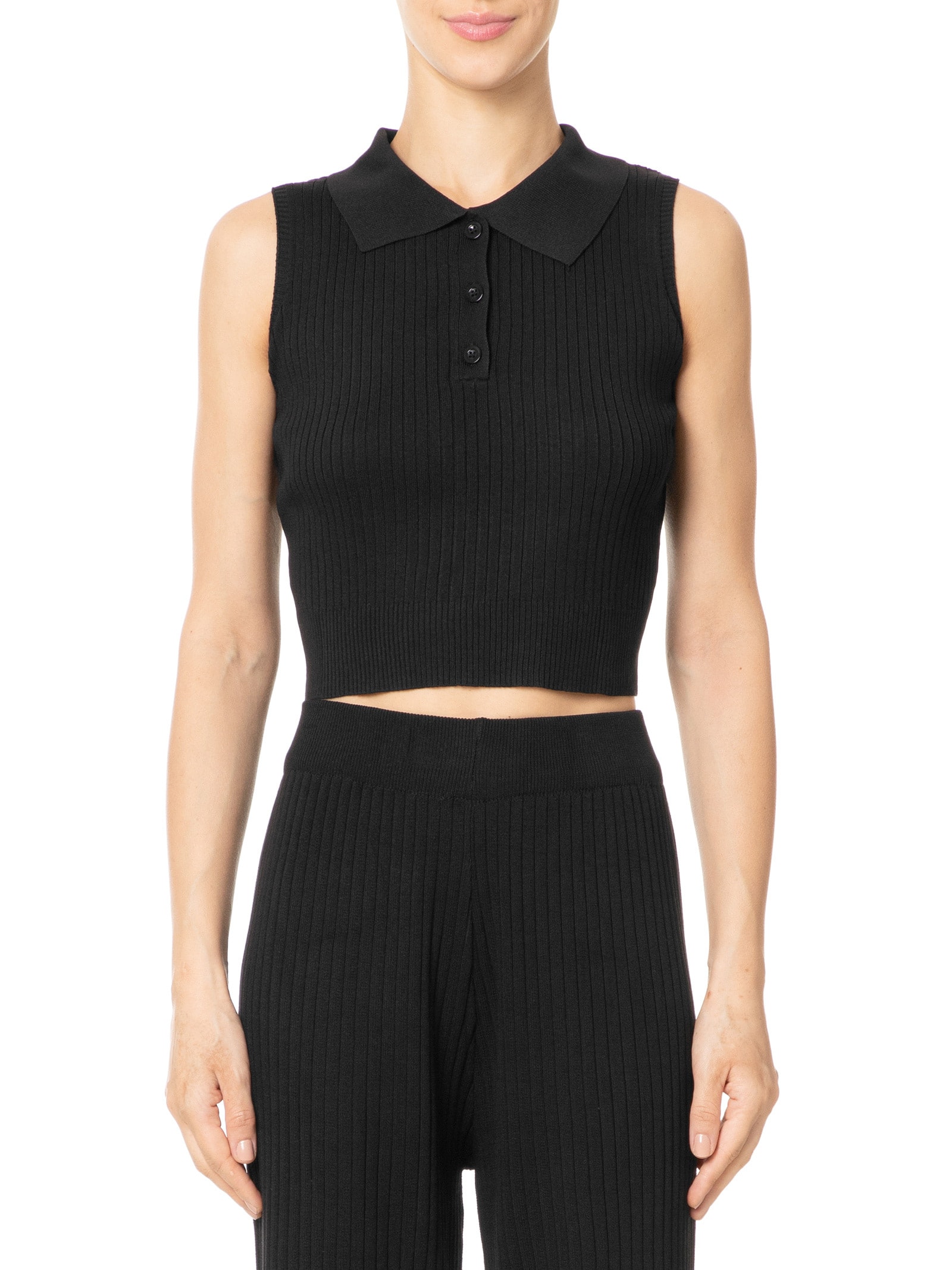 Blusa Feminina Tricot Gola Esporte Preto Basiq