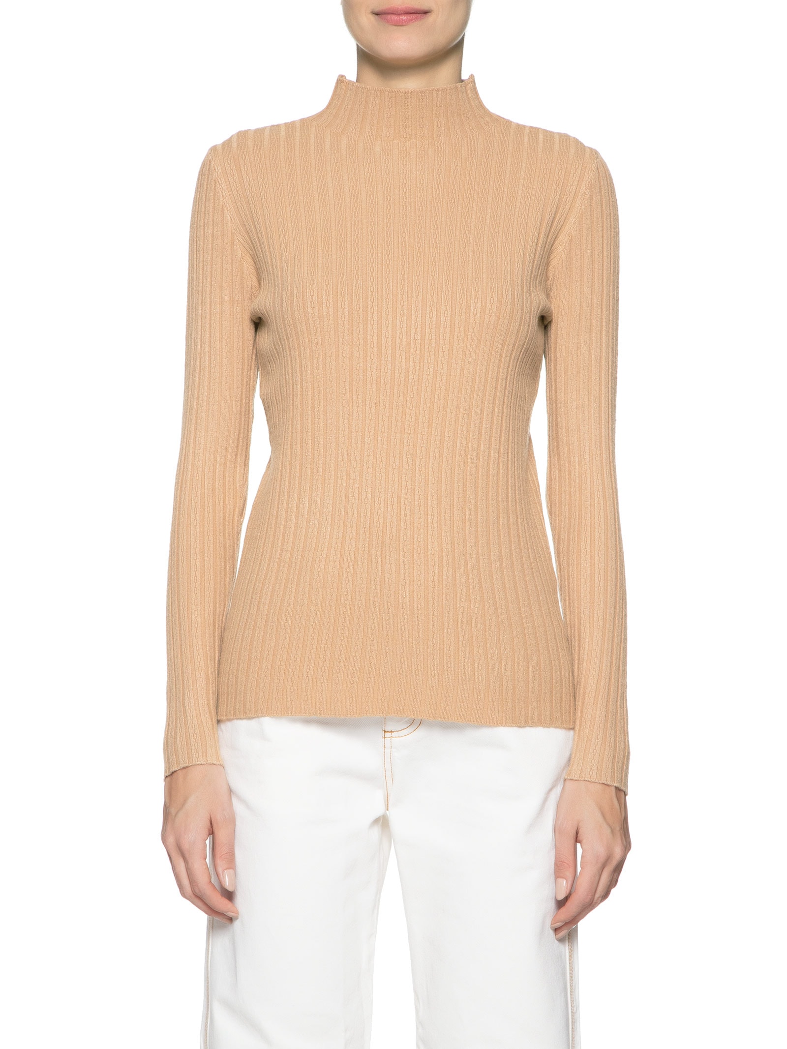 Blusa Feminina Tricot Gola Média Texturizada Marrom  Basiq