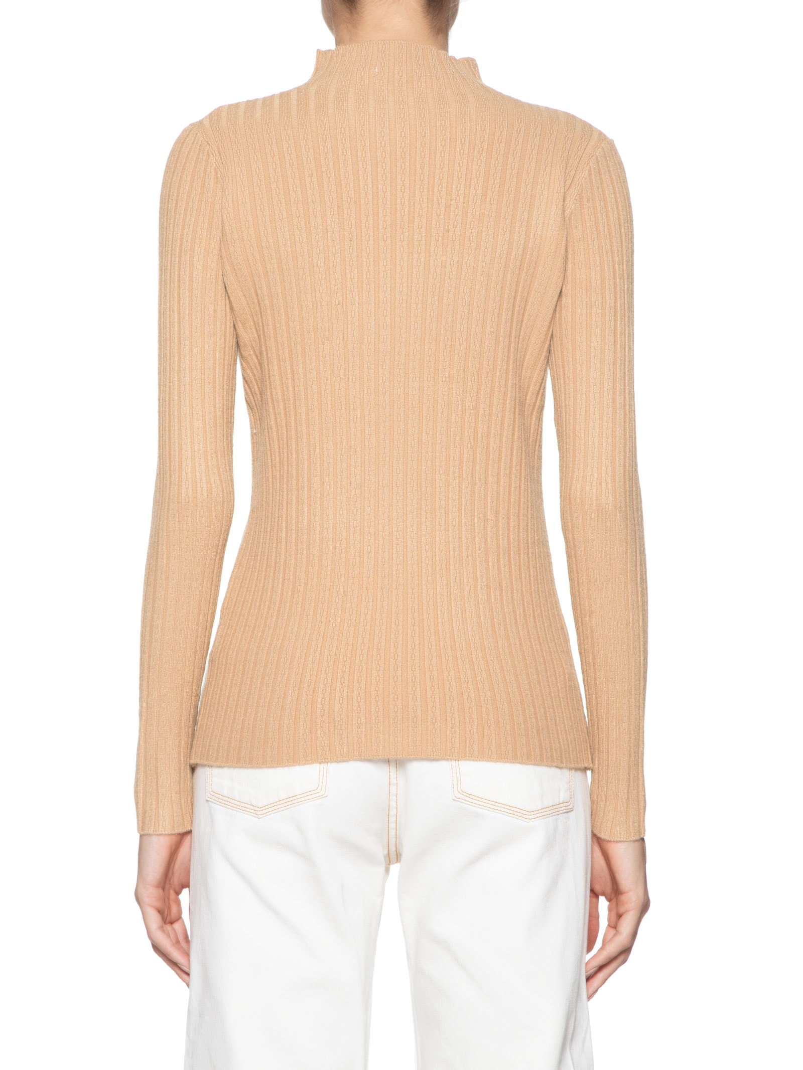 Blusa Feminina Tricot Gola Média Texturizada Marrom  Basiq