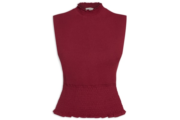 Blusa Feminina Tricot Lastex - Vermelho