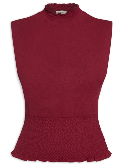Blusa Feminina Tricot Lastex – Vermelho