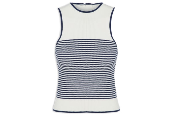 Blusa Feminina Tricot Listrada - Azul