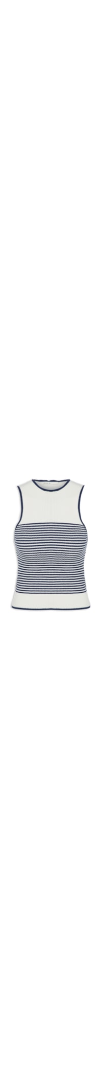 Blusa Feminina Tricot Listrada - Azul