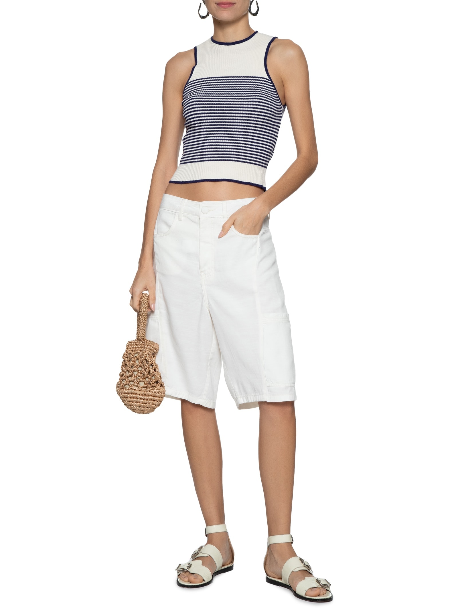 Blusa Feminina Tricot Listrada Azul Dress To