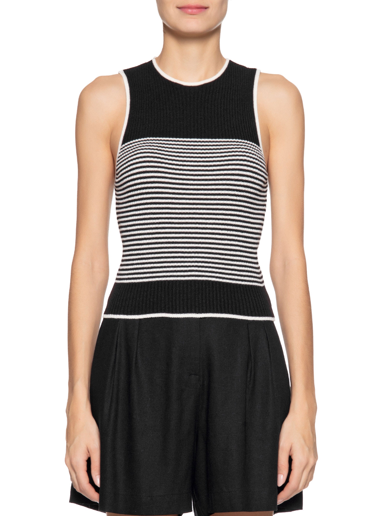 Blusa Feminina Tricot Listrada Preto Dress To