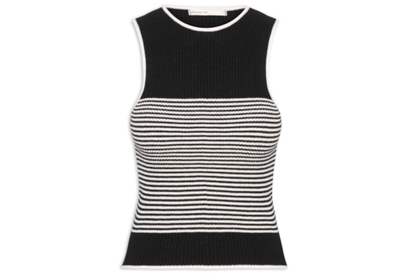 Blusa Feminina Tricot Listrada - Preto