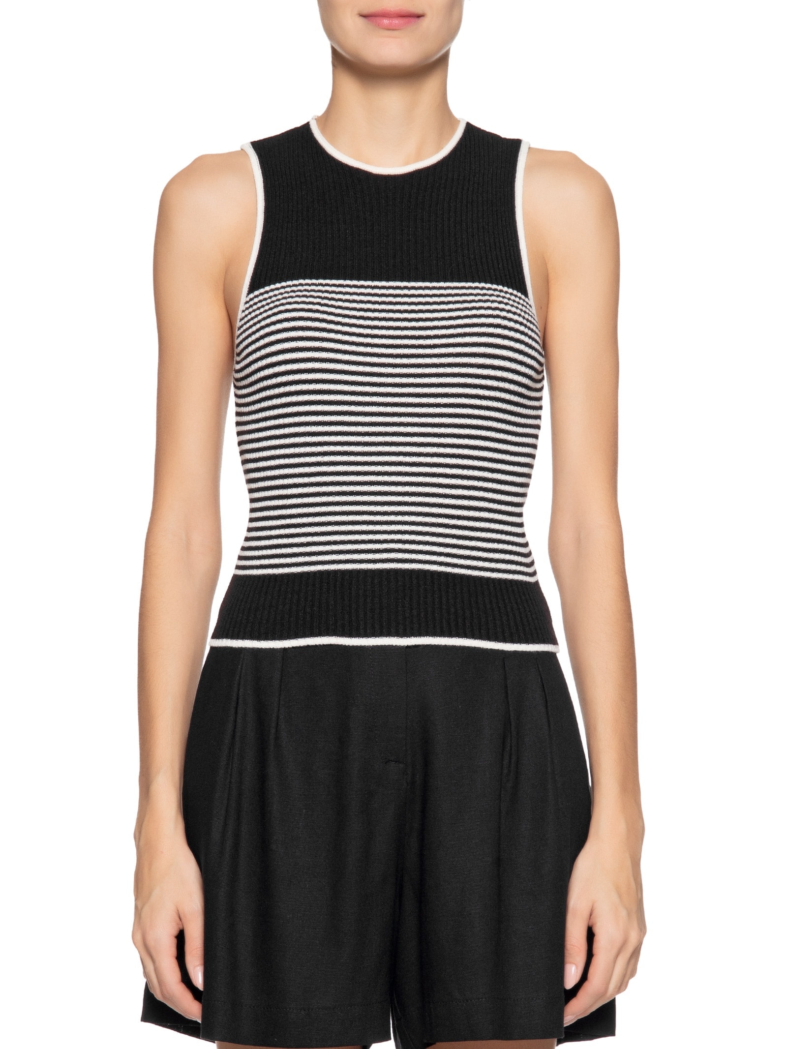 Blusa Feminina Tricot Listrada Preto Dress To