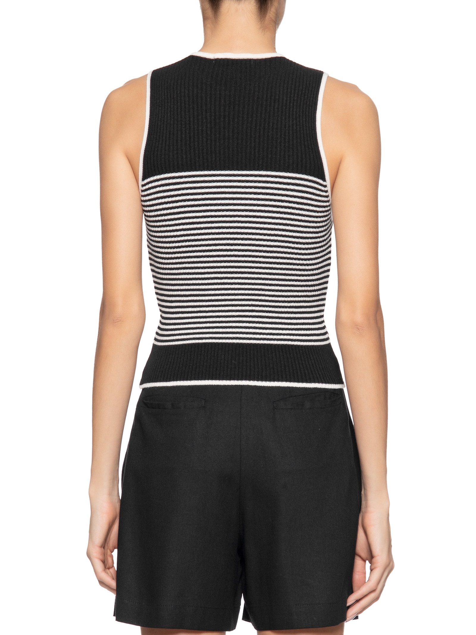 Blusa Feminina Tricot Listrada Preto Dress To