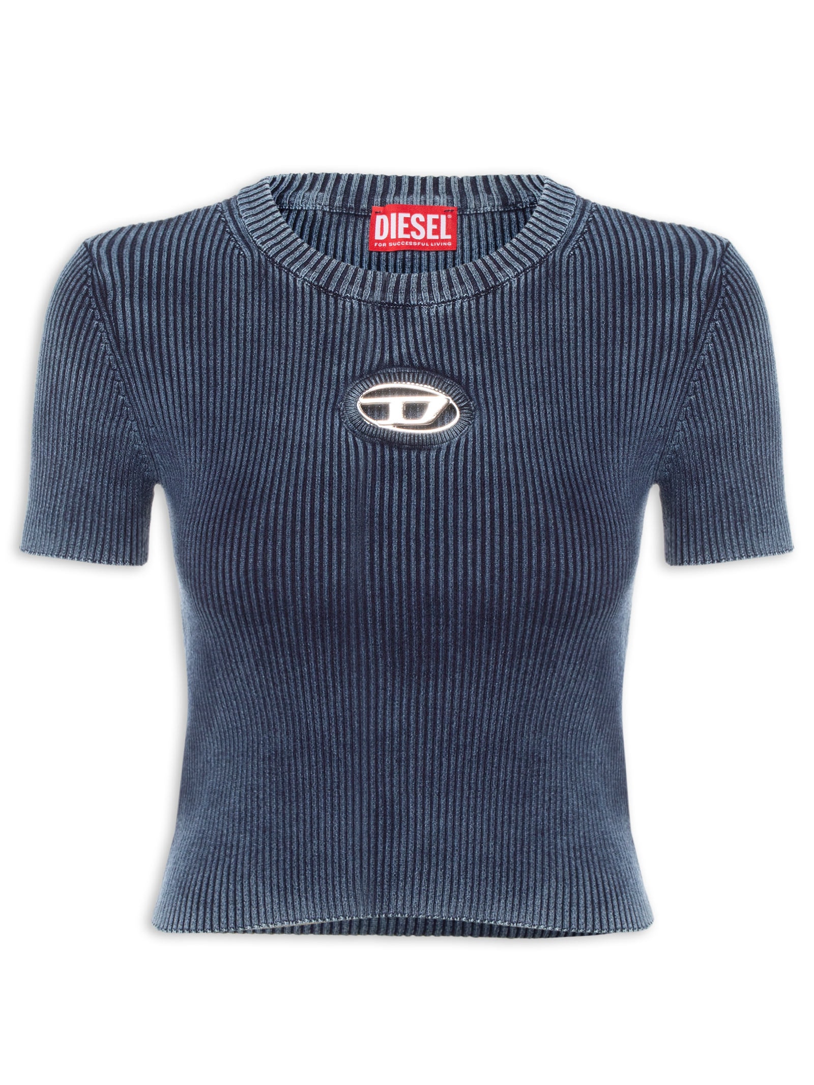 Blusa Feminina Tricot M-Anchor Azul Diesel