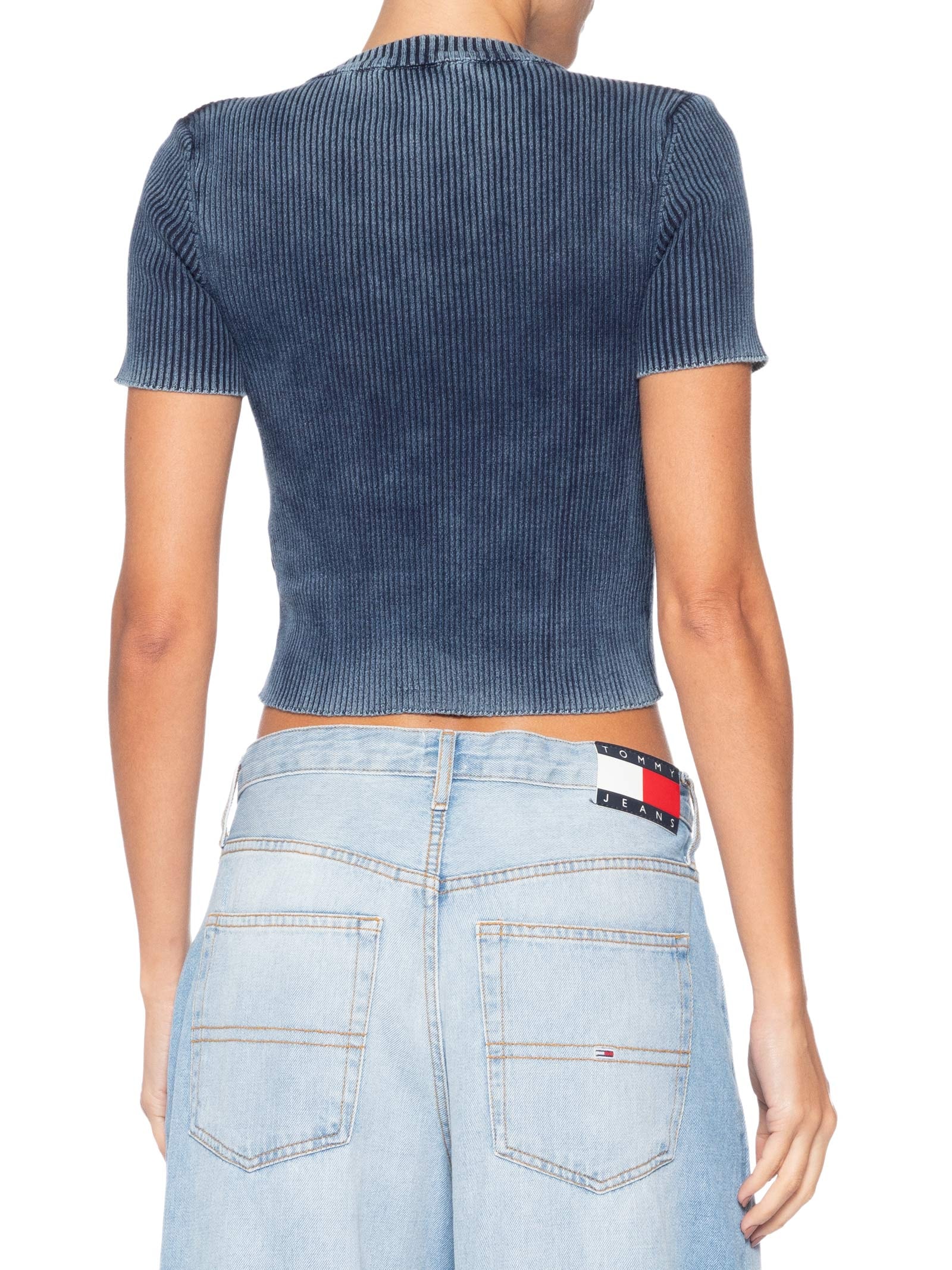 Blusa Feminina Tricot M-Anchor Azul Diesel