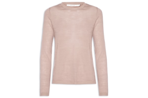 Blusa Feminina Tricot Manga Longa - Bege