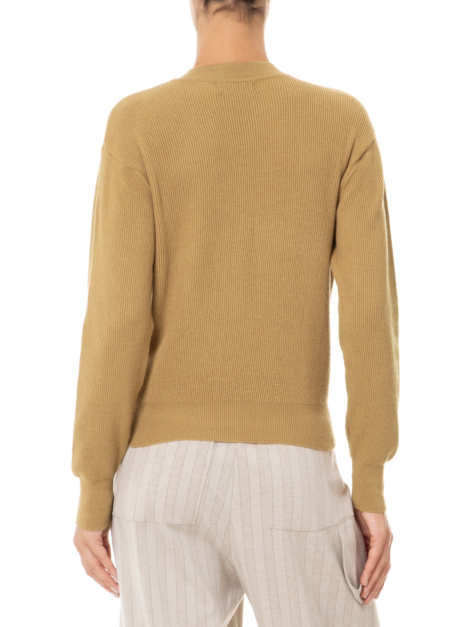 Blusa Feminina Tricot Manga Longa Bege Dress To