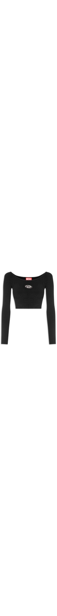 Blusa Feminina Tricot Manga Longa M-Vera - Preto