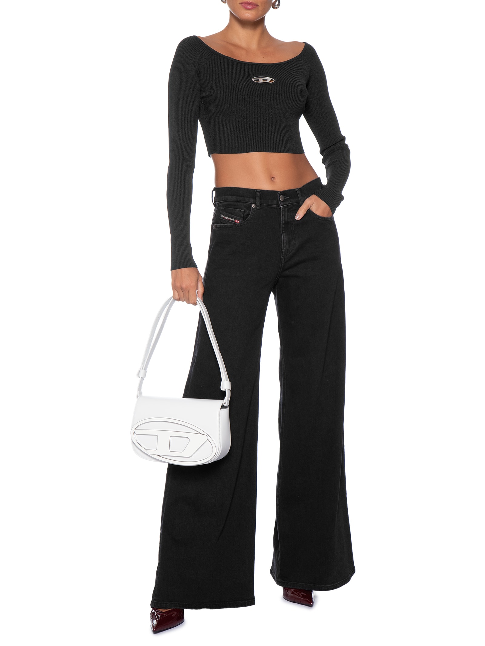 Blusa Feminina Tricot Manga Longa M-Vera Preto Diesel