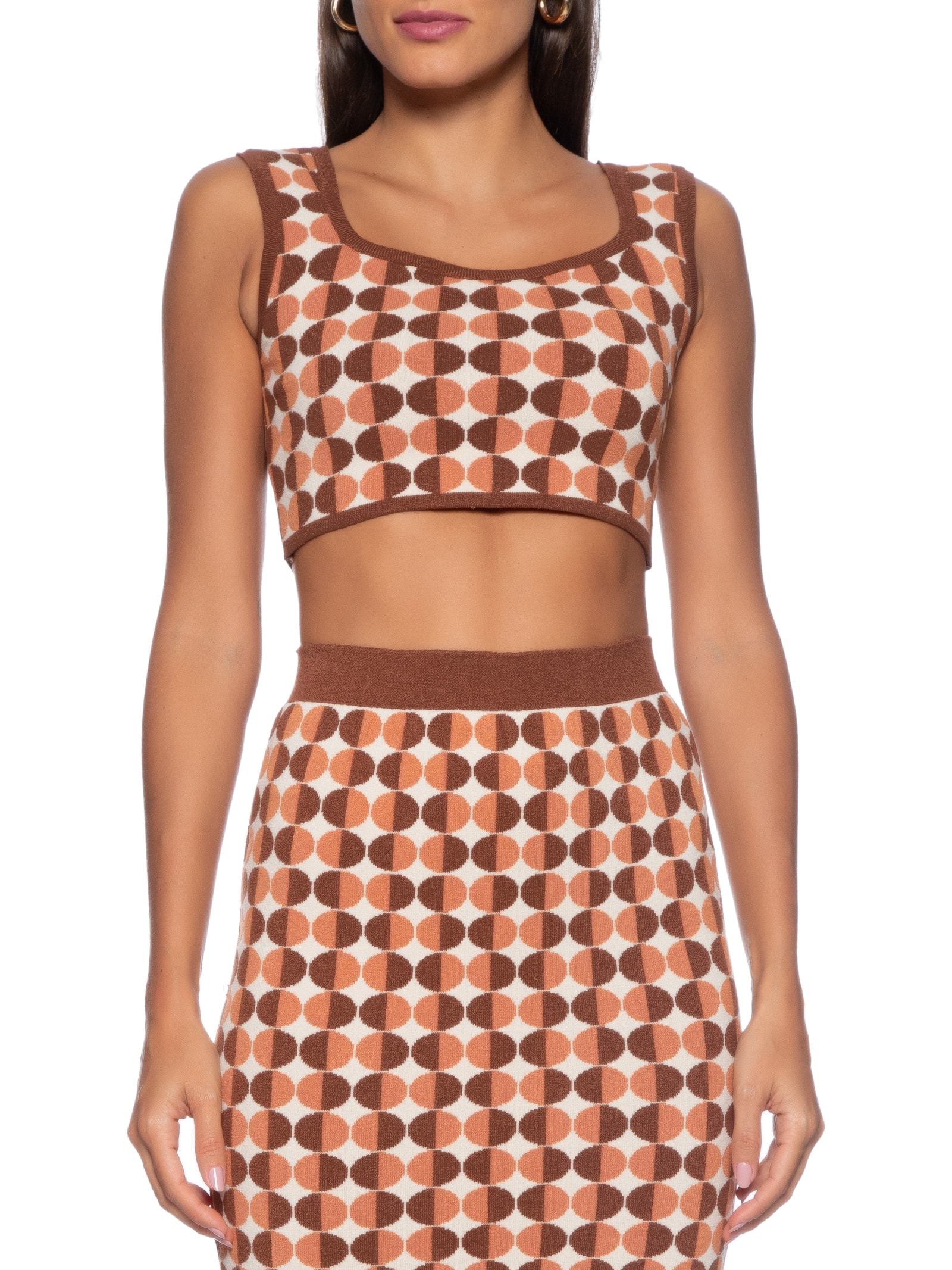 Blusa Feminina Tricot Meia Lua Marrom Dress To