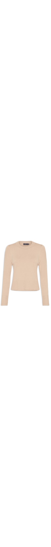 Blusa Feminina Tricot Merino - Bege