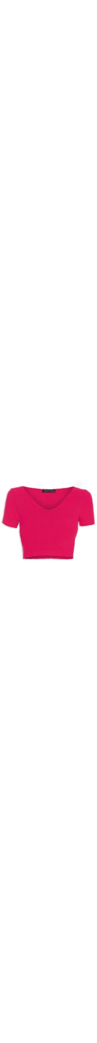Blusa Feminina Tricot Nervuras - Rosa