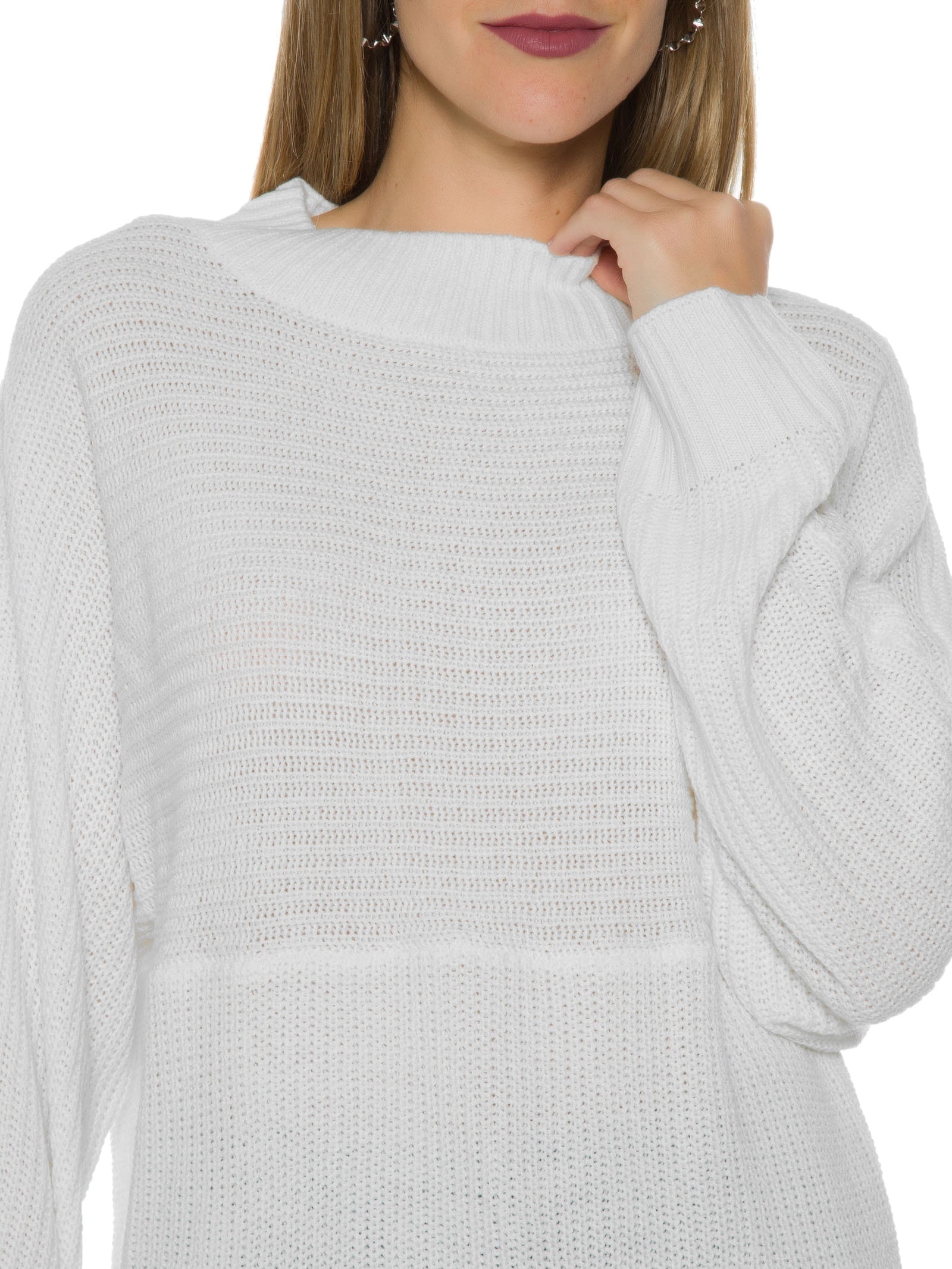 Blusa Feminina Tricot Off White Hering