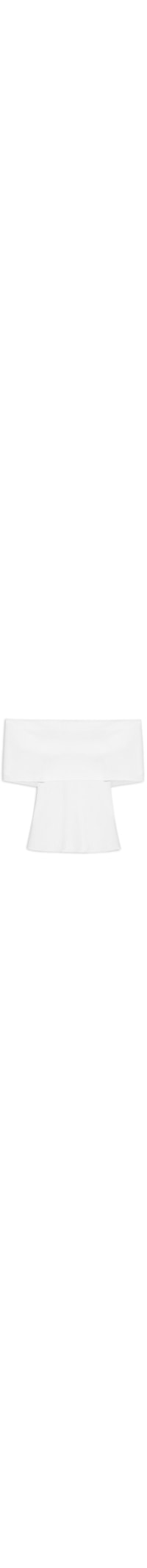 Blusa Feminina Tricot Ombro a Ombro - Branco