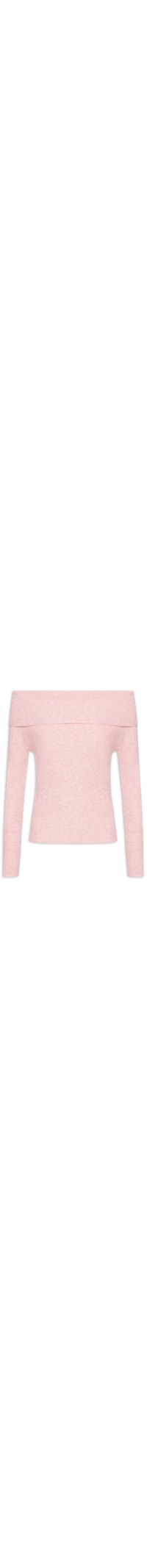 Blusa Feminina Tricot Ombro a Ombro - Rosa