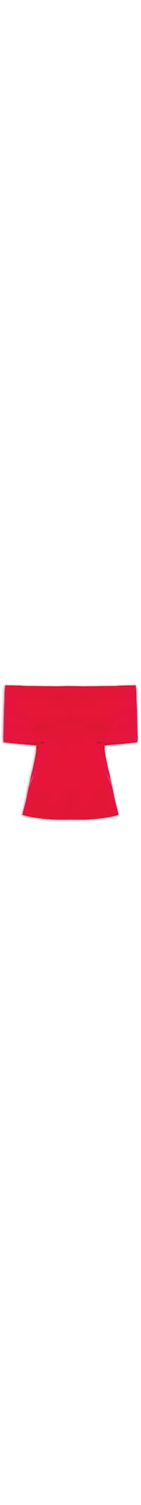 Blusa Feminina Tricot Ombro a Ombro - Vermelho