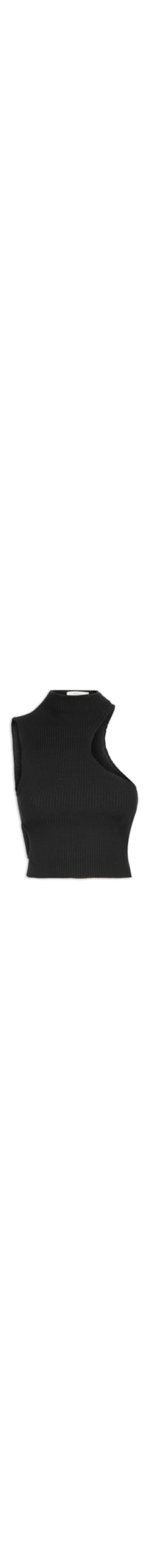 Blusa Feminina Tricot Ombro Vazado - Preto