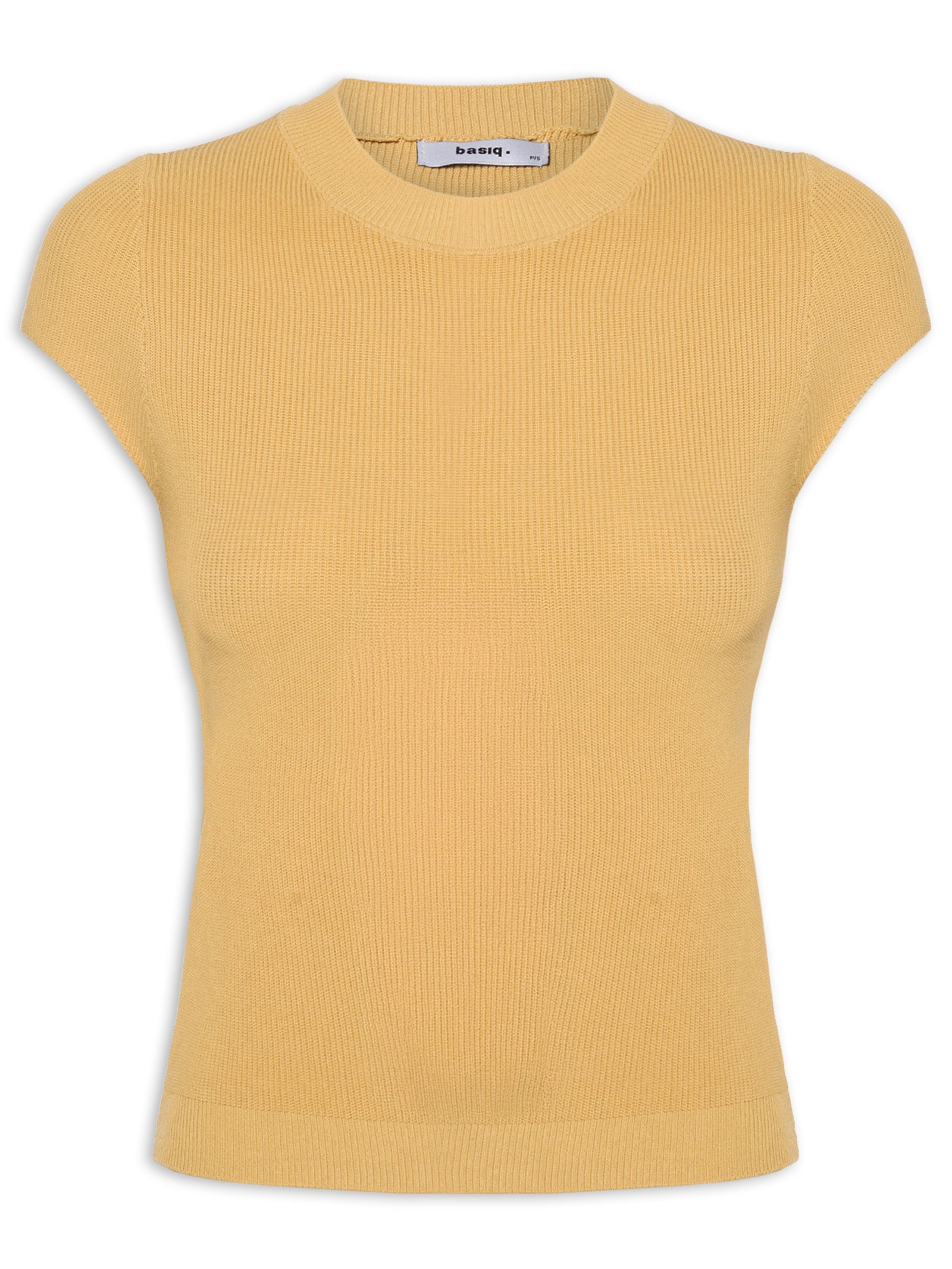 Blusa Feminina Tricot Oversized Bege Basiq