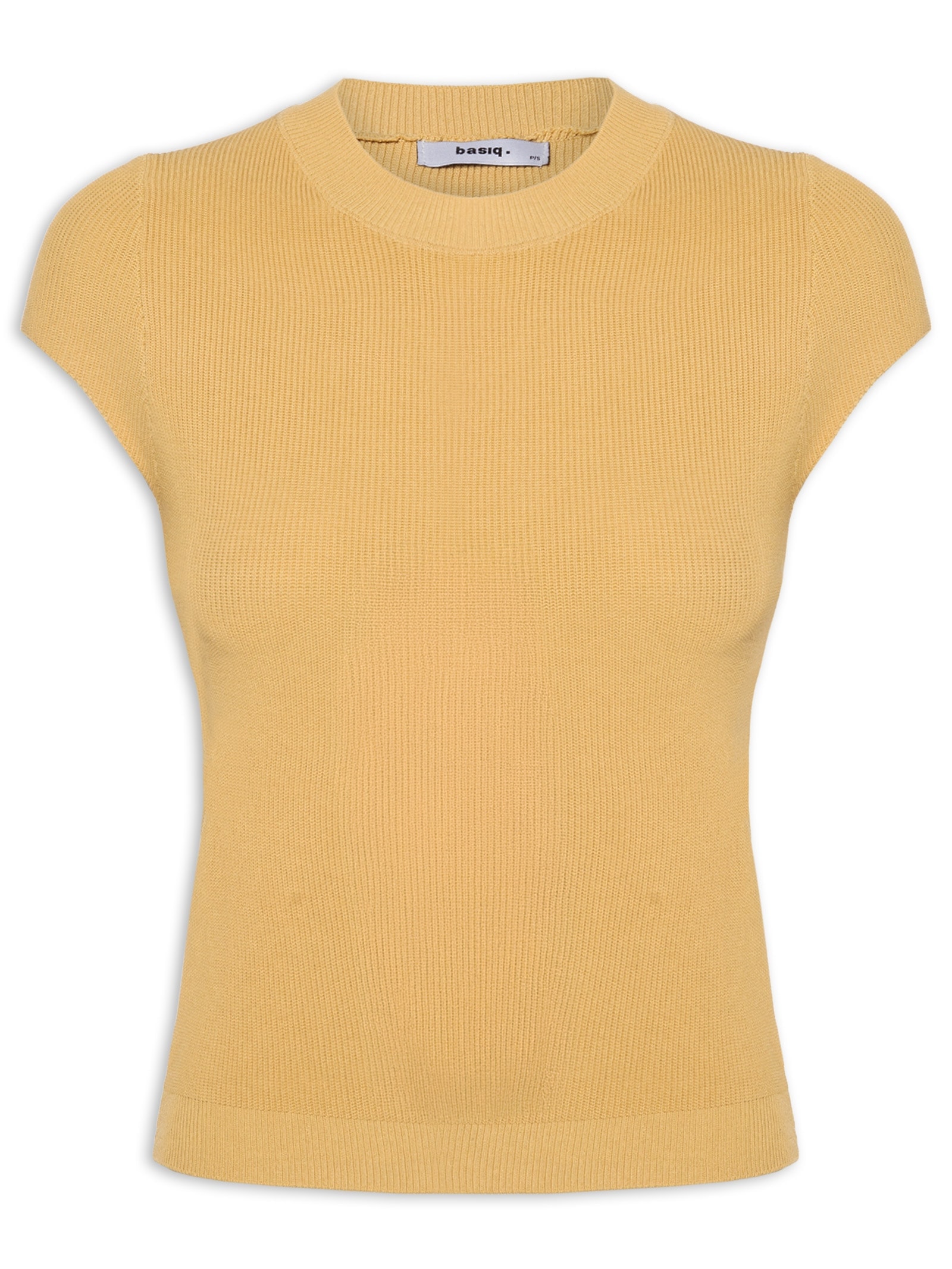 Blusa Feminina Tricot Oversized Bege Basiq