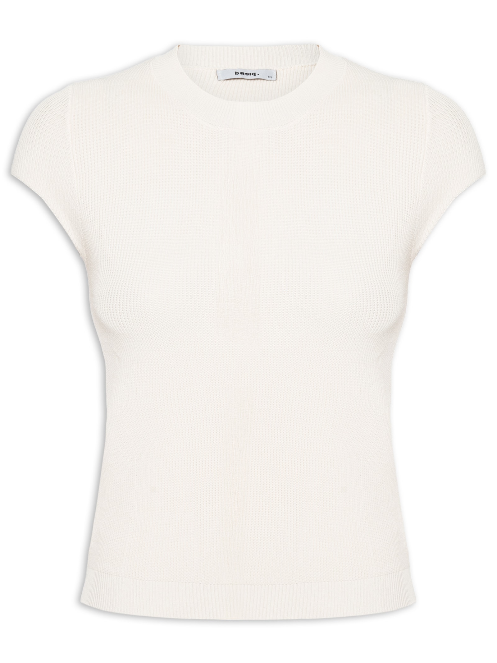 Blusa Feminina Tricot Oversized Bege Basiq